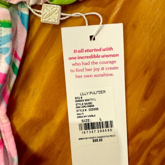 Lilly Pulitzer Girls Mini Loro dress size L - Picture 3 of 3